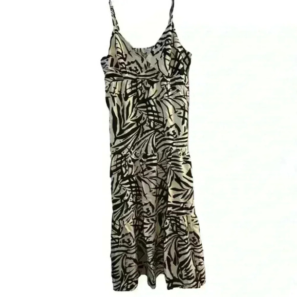 Patrons of Peace Women's M Black & cream Sleeveless Knee Length Dress - Picture 1 of 9